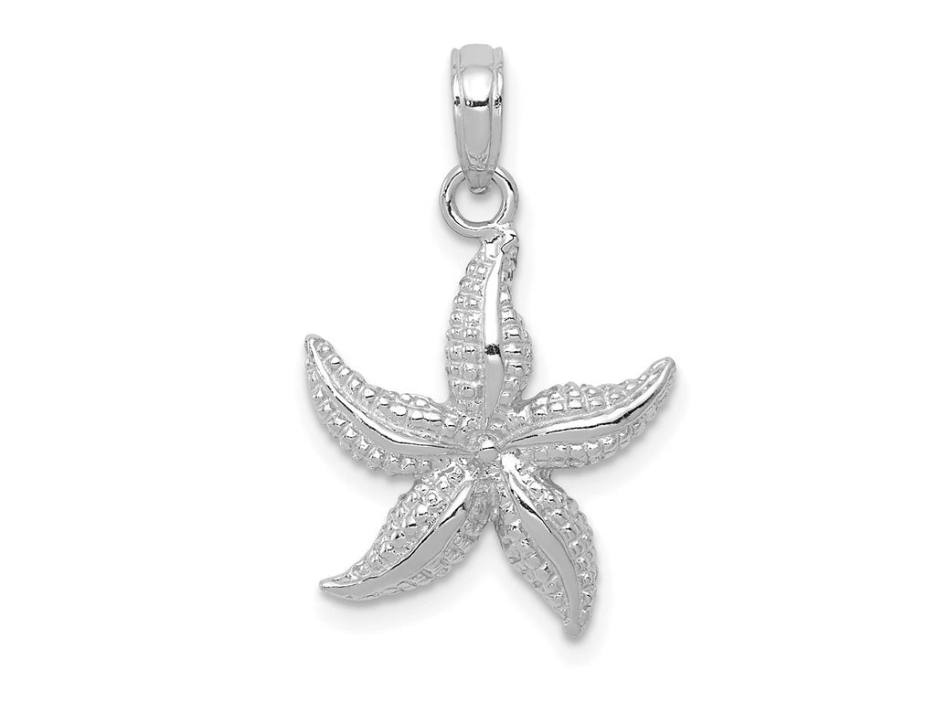 FJC Finejewelers 10 kt Yellow Gold Themed Starfish Charm 16 mm x 15.1 mm