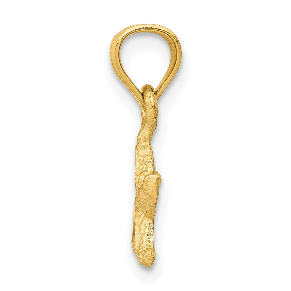 FJC Finejewelers 10 kt Yellow Gold Starfish Charm 16 x 8 mm