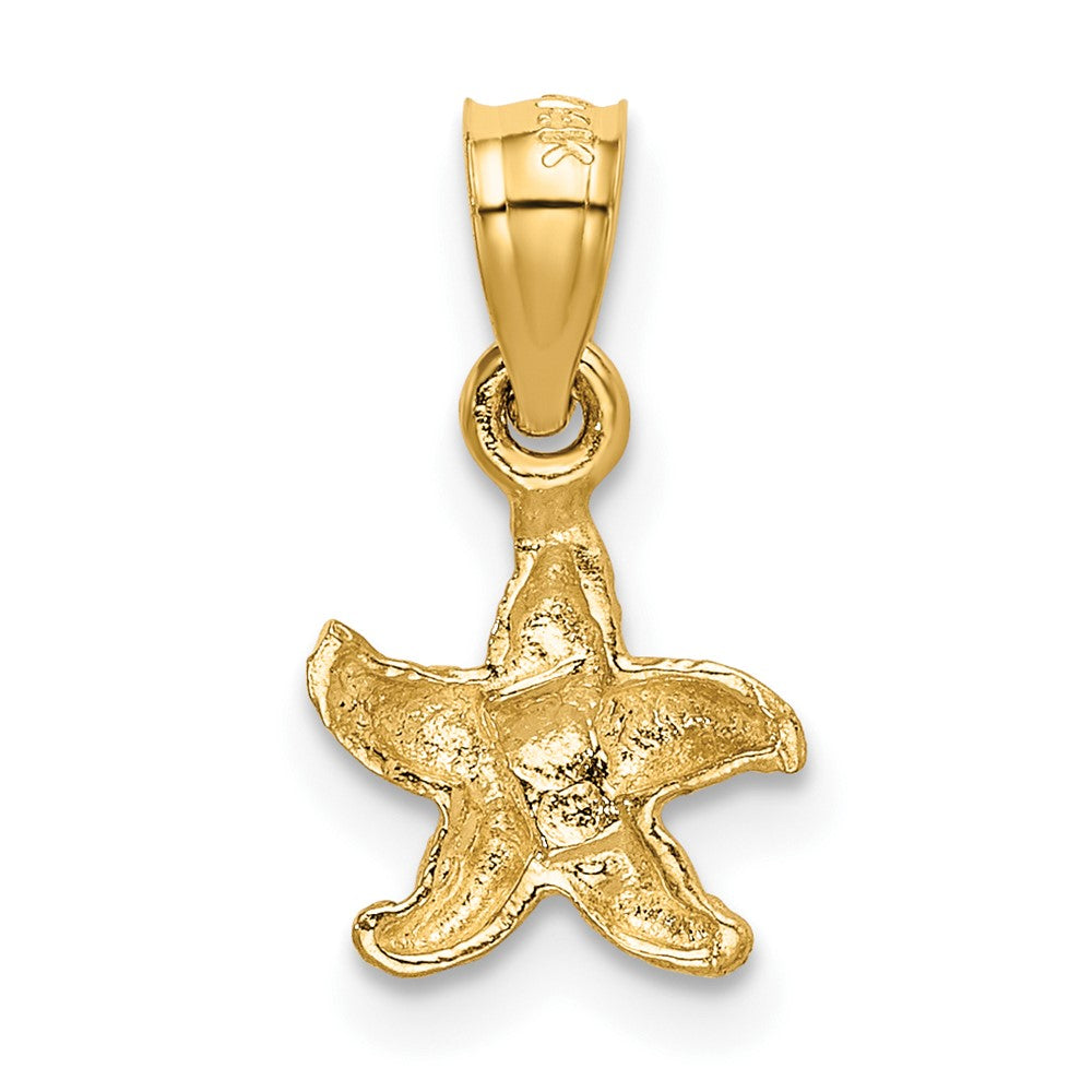FJC Finejewelers 10 kt Yellow Gold Starfish Charm 16 x 8 mm