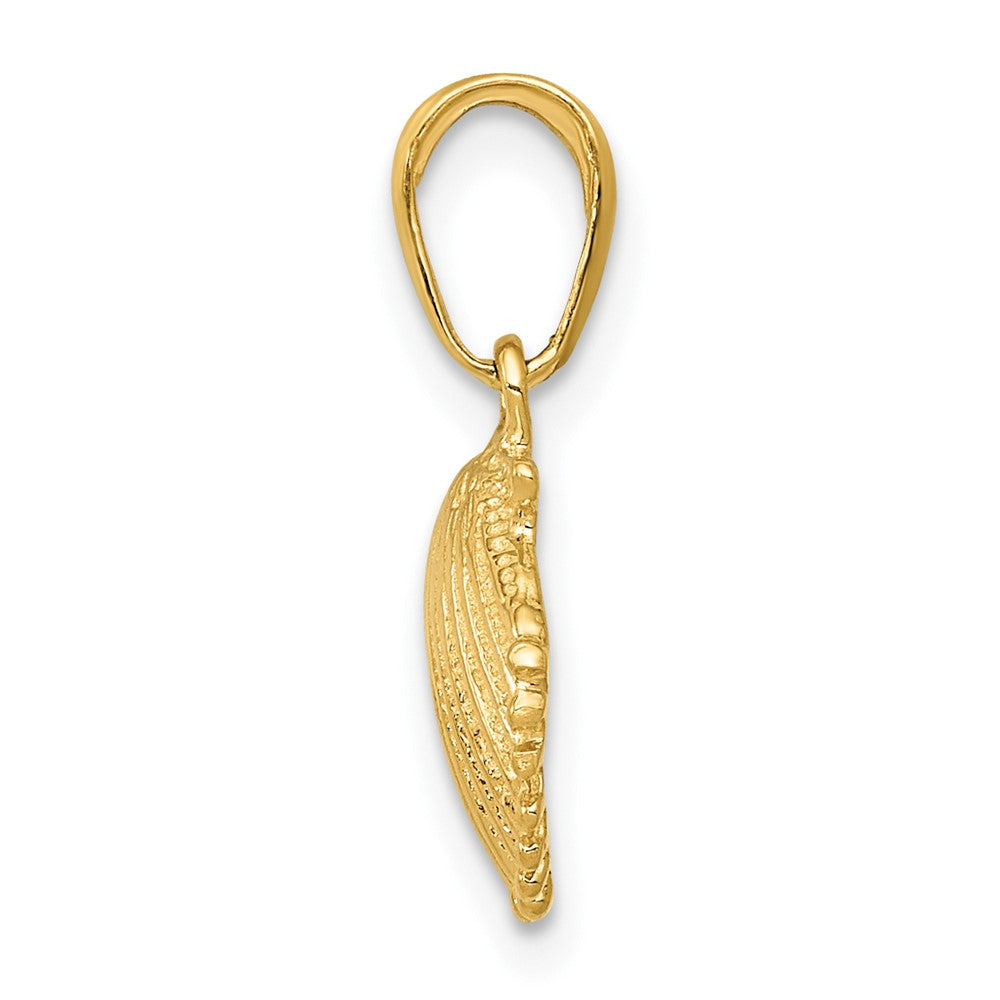 FJC Finejewelers 10 kt Yellow Gold Scallop Shell Charm 17 x 10 mm