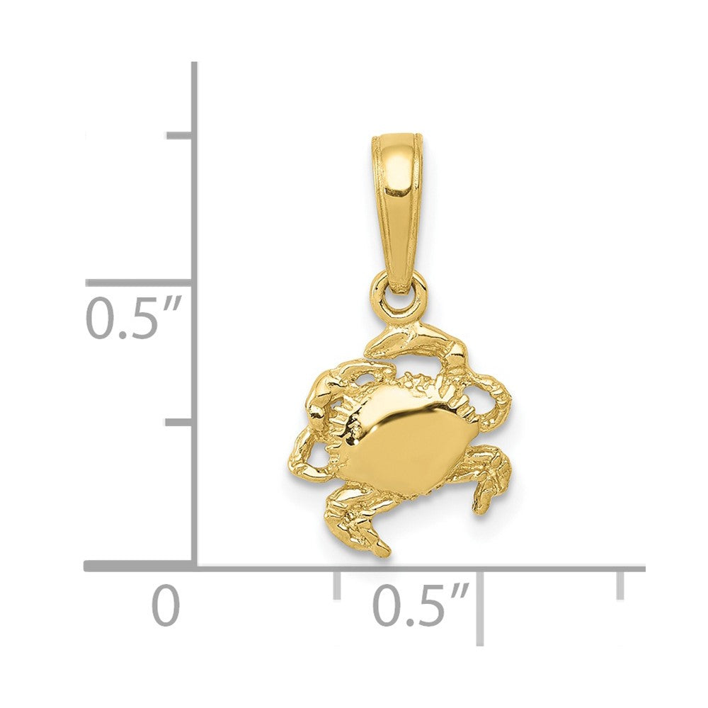 FJC Finejewelers 10 kt Yellow Gold Crab Charm 15 x 8 mm