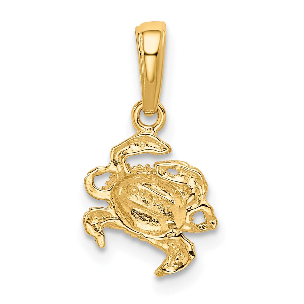 FJC Finejewelers 10 kt Yellow Gold Crab Charm 15 x 8 mm
