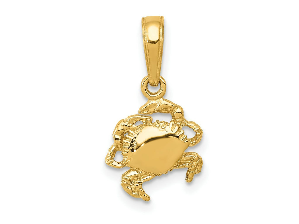 FJC Finejewelers 10 kt Yellow Gold Crab Charm 15 x 8 mm