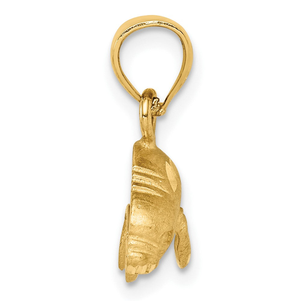 FJC Finejewelers 10 kt Yellow Gold Manatee Charm 17 x 16 mm