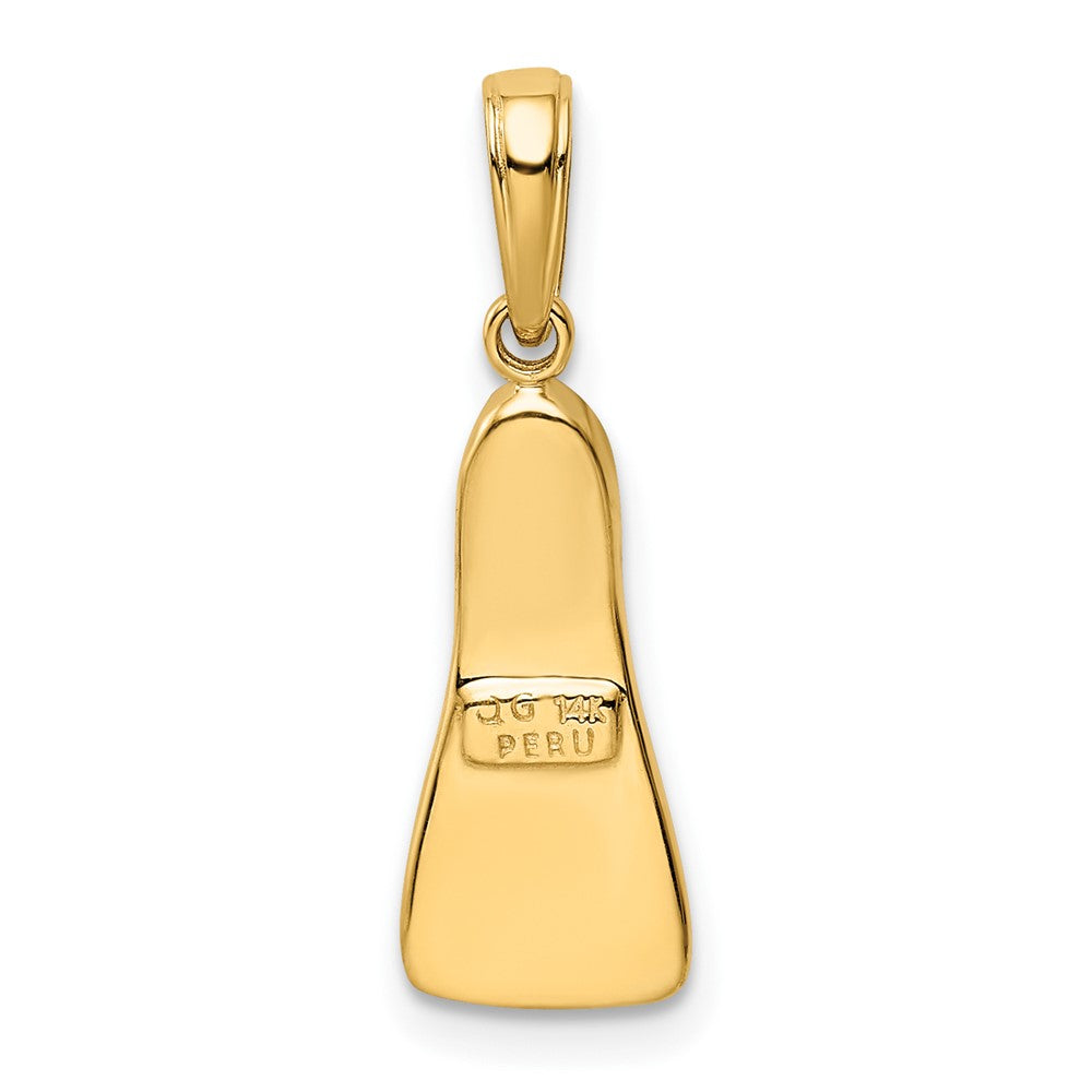 FJC Finejewelers 10 kt Yellow Gold 3D Scuba Flipper Charm 23 x 6 mm