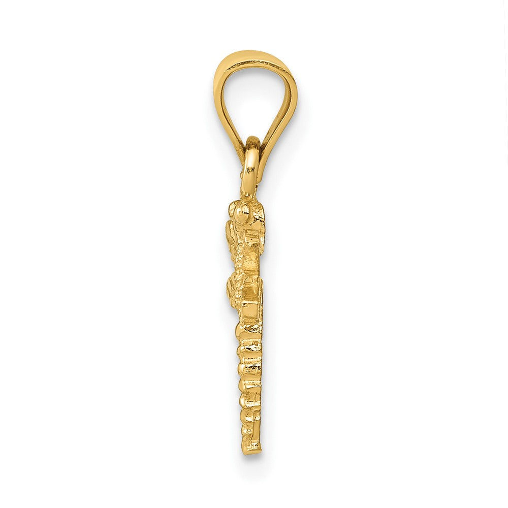 FJC Finejewelers 10 kt Yellow Gold Dragonfly Charm 19 x 10 mm