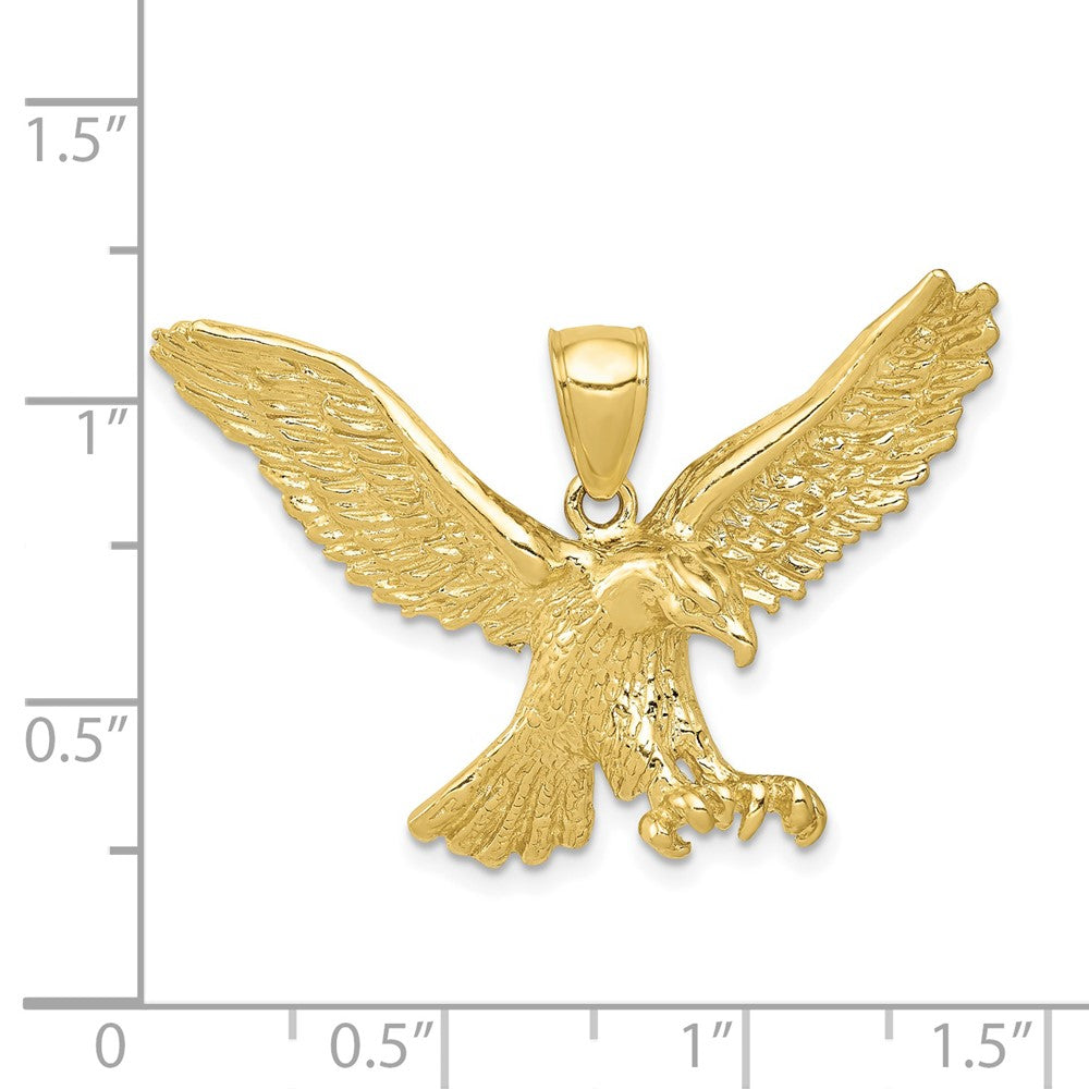 FJC Finejewelers 10 kt Yellow Gold Eagle Charm 24 x 37 mm