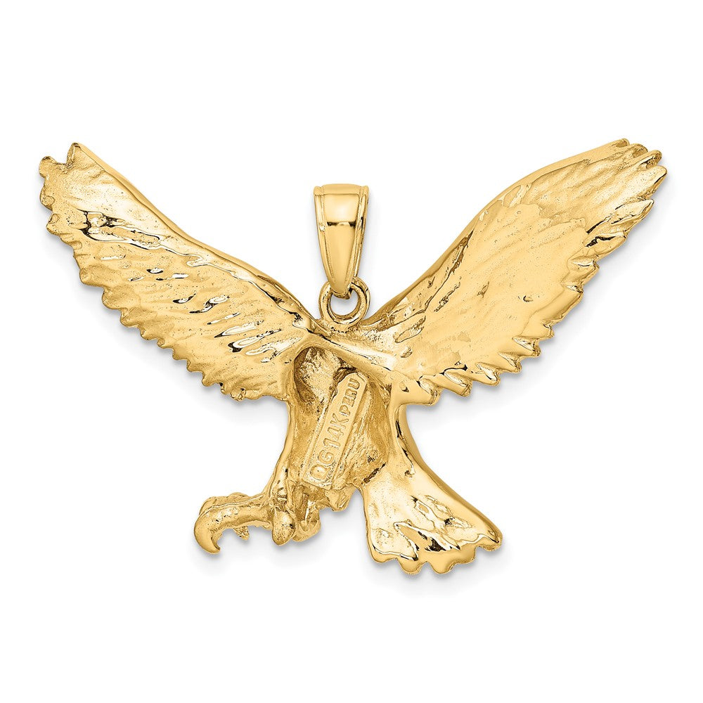 FJC Finejewelers 10 kt Yellow Gold Eagle Charm 24 x 37 mm