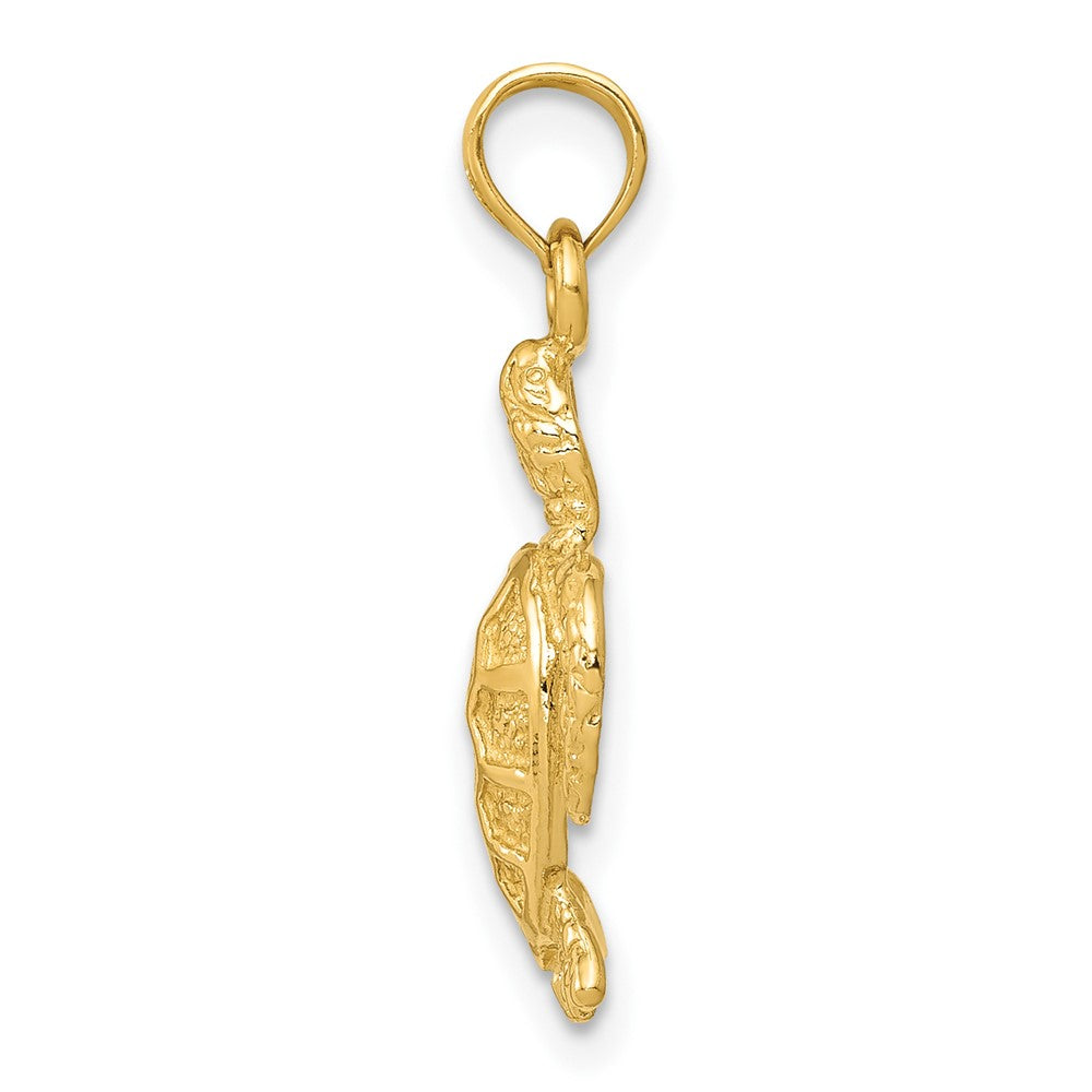 FJC Finejewelers 10 kt Yellow Gold Sea Turtle Charm 21 x 12 mm