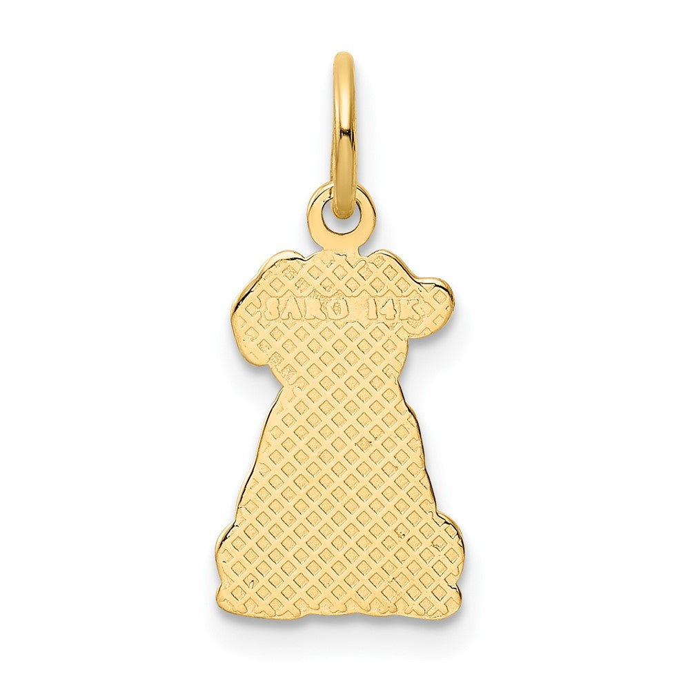 FJC Finejewelers 10 kt Yellow Gold Puppy Charm 21 x 10 mm
