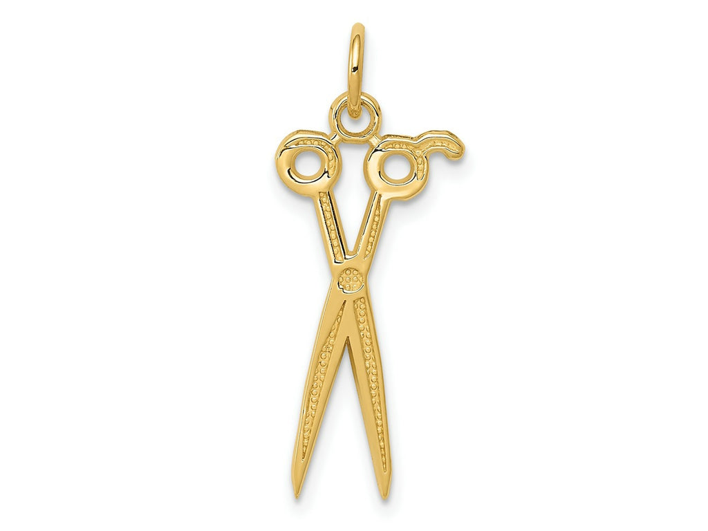 FJC Finejewelers 10 kt Yellow Gold Scissors Charm 28 x 12 mm