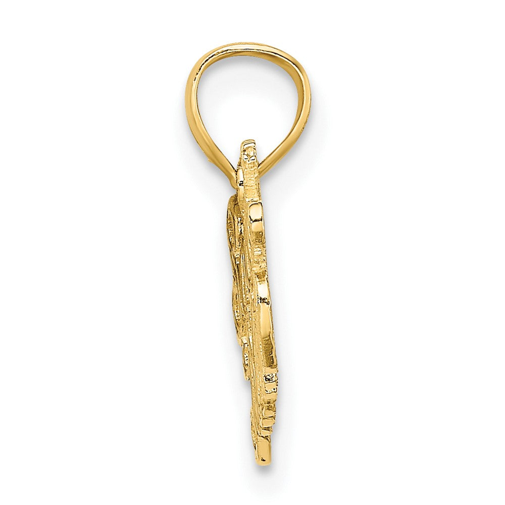 FJC Finejewelers 10 kt Yellow Gold SOCCER MOM Charm 10 x 17 mm