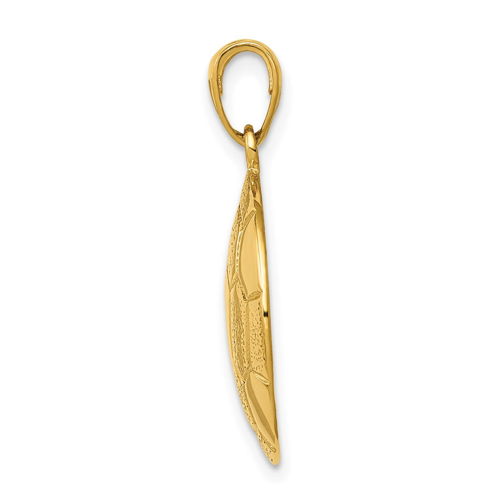 FJC Finejewelers 10 kt Yellow Gold Soccer Ball Charm 25 x 18 mm