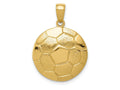 FJC Finejewelers 10 kt Yellow Gold Soccer Ball Charm 25 x 18 mm