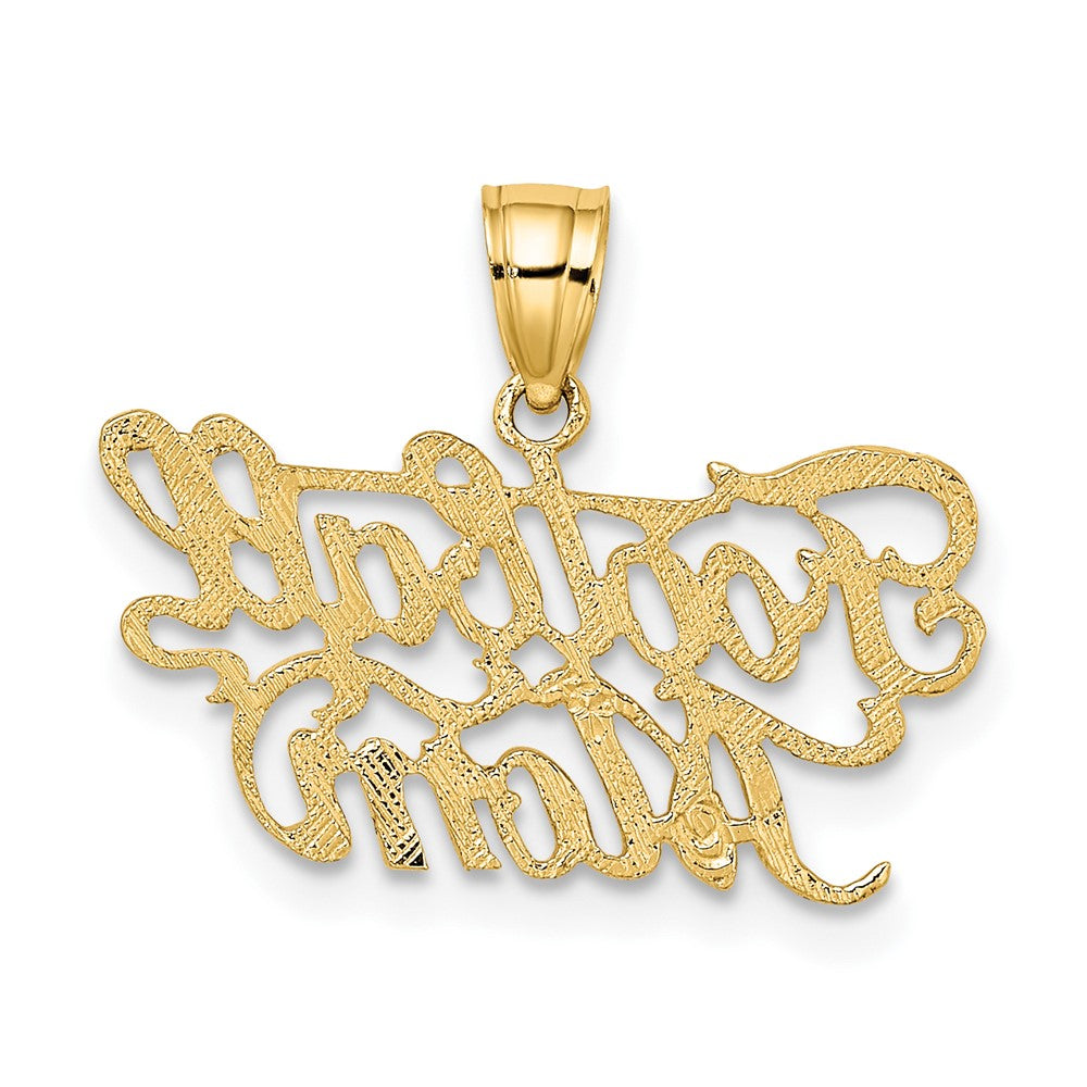 FJC Finejewelers 10 kt Yellow Gold FOOTBALL MOM Charm 10 x 21 mm