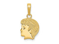 FJC Finejewelers 10 kt Yellow Gold male charm 18 x 10 mm