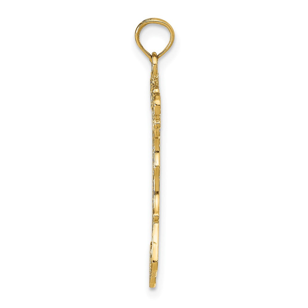 FJC Finejewelers 10 kt Yellow Gold Italy Charm 27 x 15 mm