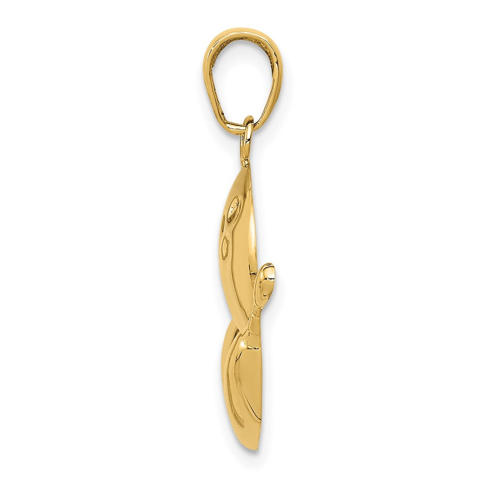 FJC Finejewelers 10 kt Yellow Gold Bowling Theme Charm 21 x 21 mm
