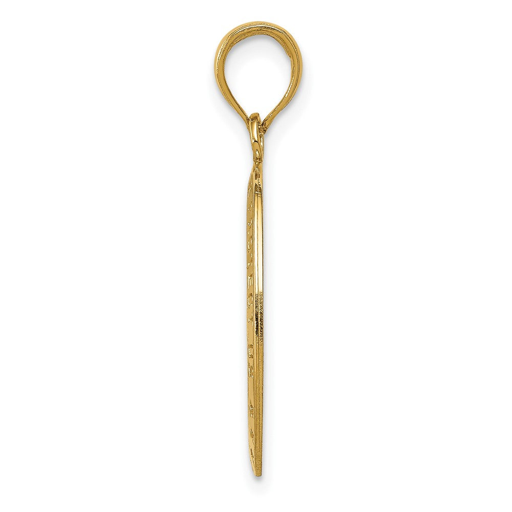 FJC Finejewelers 10 kt Yellow Gold Saint Christopher Medal Charm 20 x 12 mm