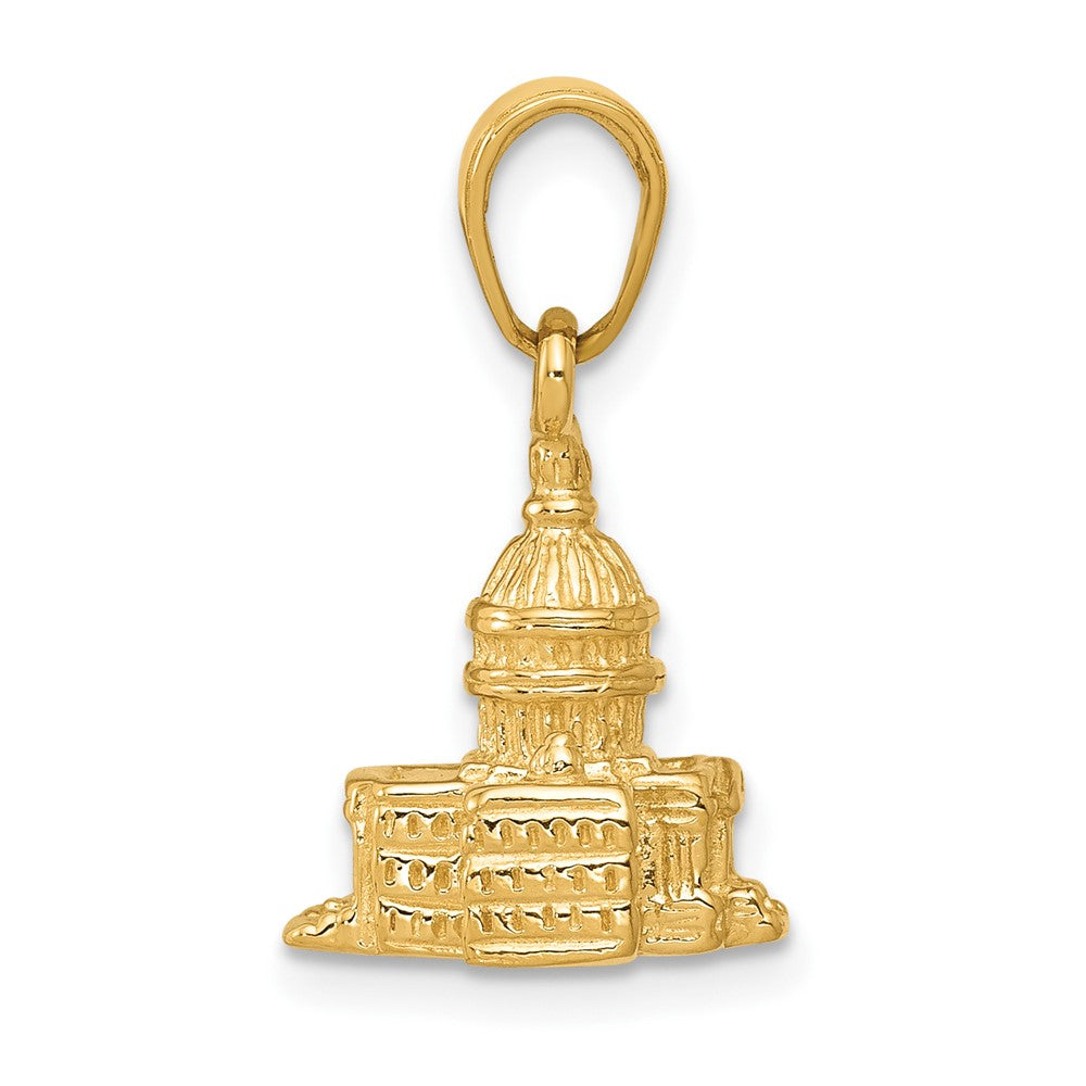 FJC Finejewelers 10 kt Yellow Gold 3-D Washington D.C. Capital Building Charm