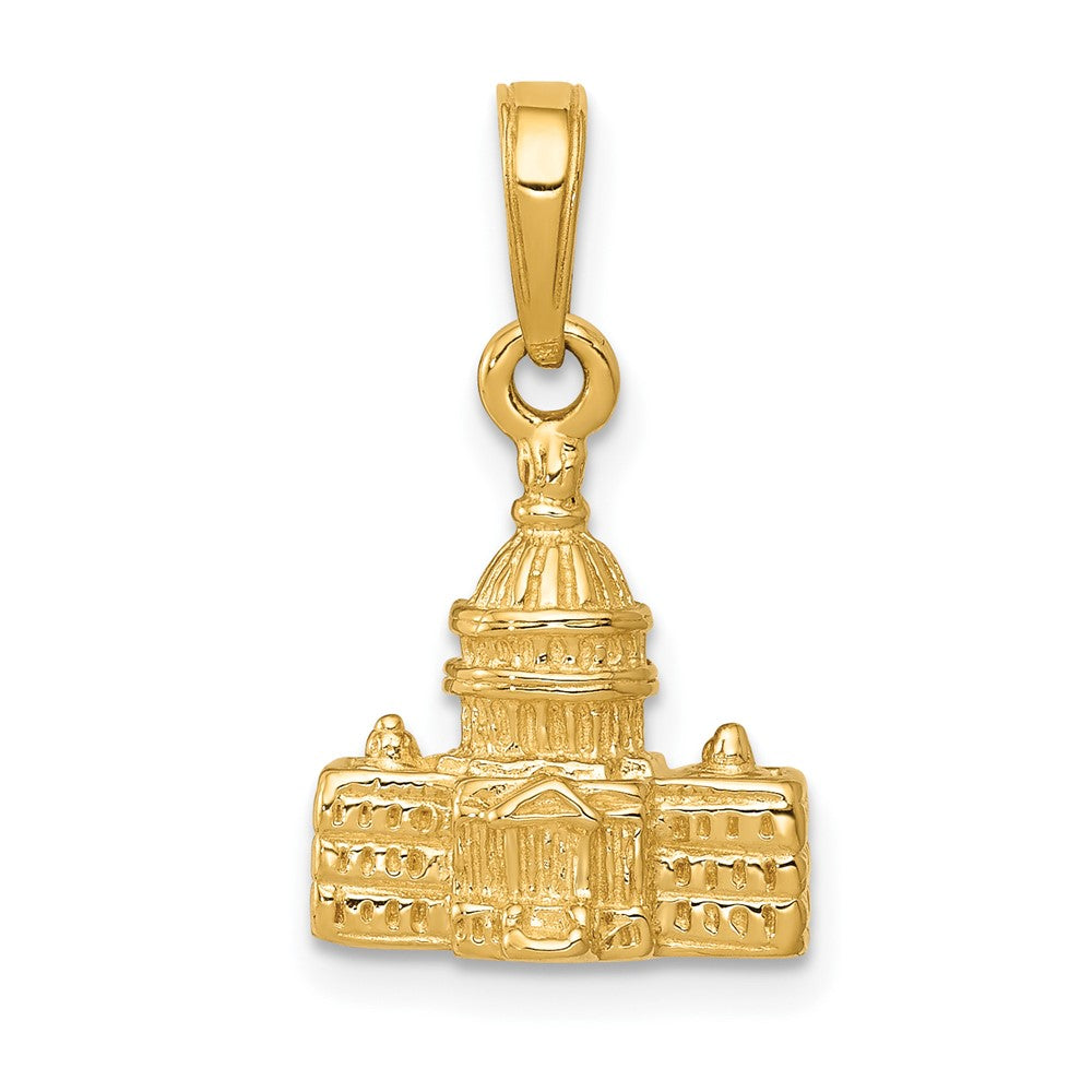 FJC Finejewelers 10 kt Yellow Gold 3-D Washington D.C. Capital Building Charm