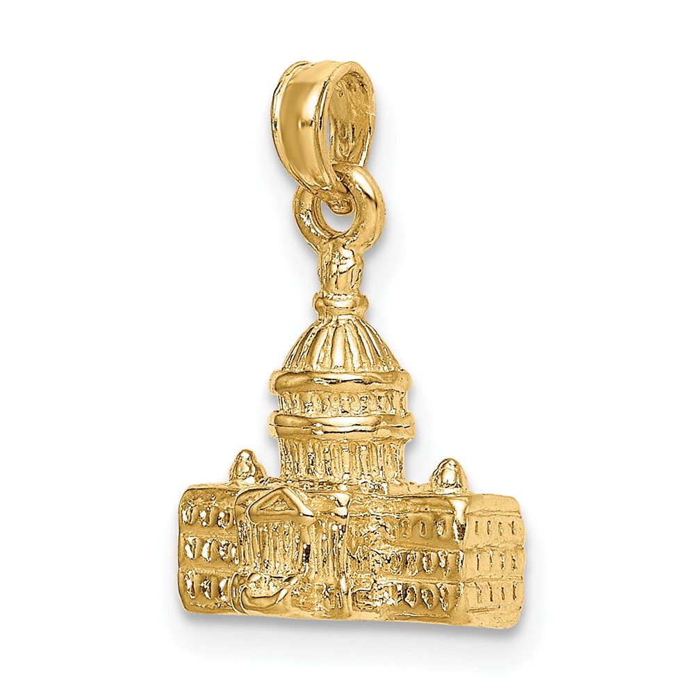 FJC Finejewelers 10 kt Yellow Gold 3-D Washington D.C. Capital Building Charm