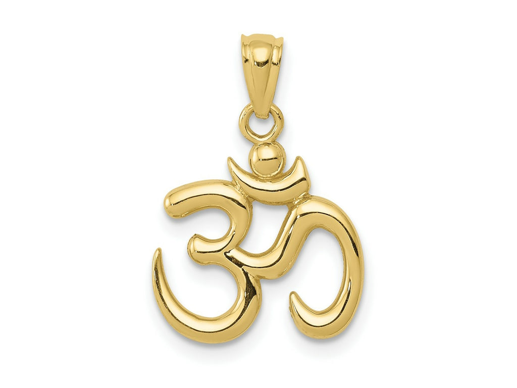 FJC Finejewelers 10 kt Yellow Gold Themed Gold Polished Om Symbol Charm