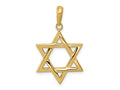 FJC Finejewelers 10 kt Yellow Gold Star of David Charm 33 x 20 mm