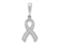 FJC Finejewelers 10 kt White Gold Themed Awareness Charm 30 mm x 12 mm