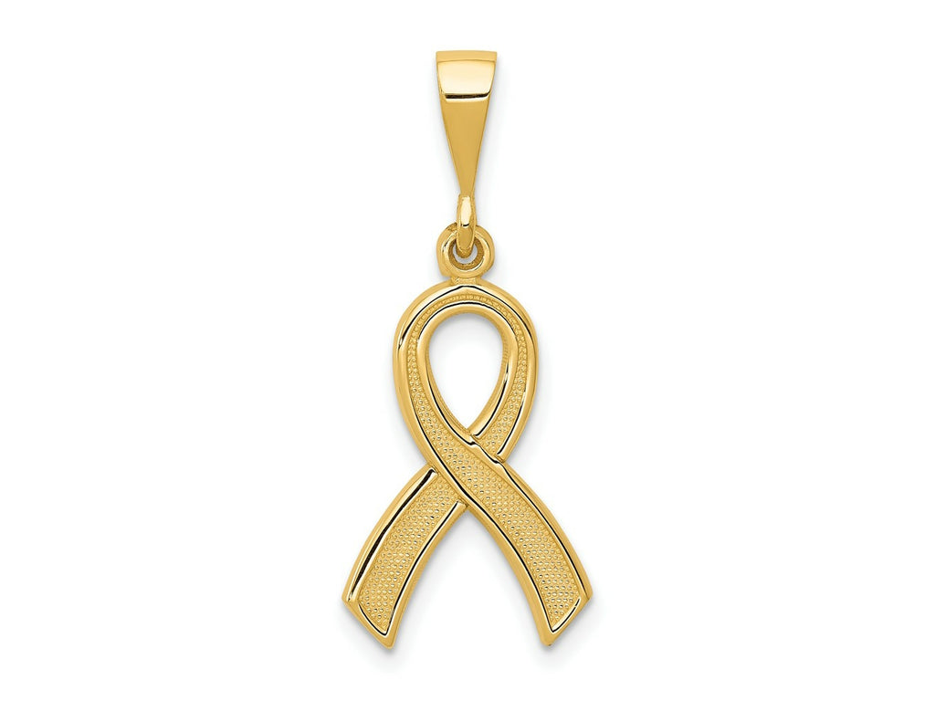 FJC Finejewelers 10 kt Yellow Gold Awareness Charm 30 x 12 mm