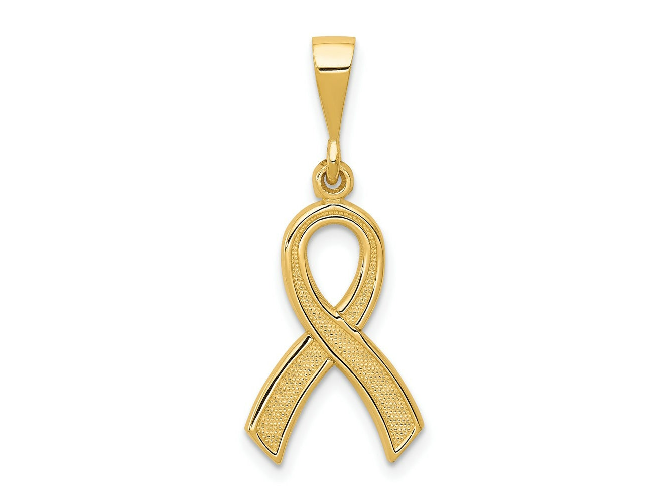 FJC Finejewelers 10 kt Yellow Gold Awareness Charm 30 x 12 mm