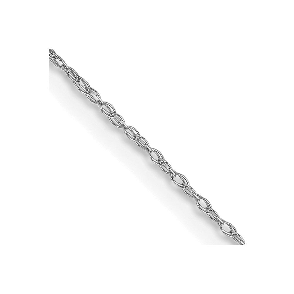 FJC Finejewelers 10 kt White Gold Chain Styles .5mm Carded Cable Rope Chain 22 Inches x 0.5 mm