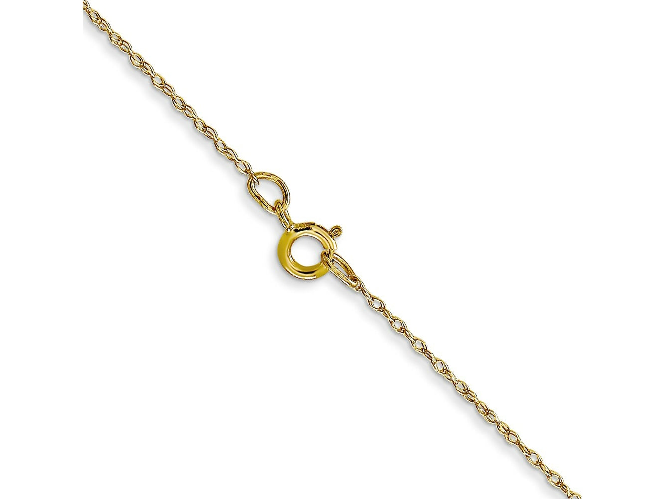 FJC Finejewelers 10 kt Yellow Gold Carded Cable Rope Chain 22 Inches x 0.5 mm