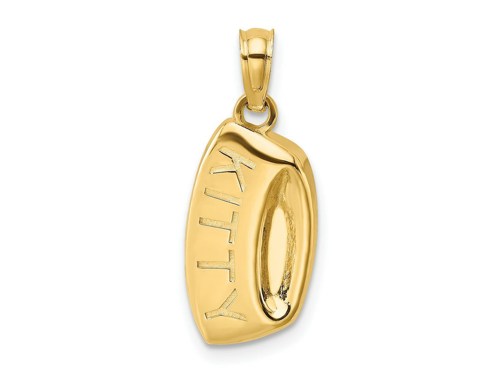 FJC Finejewelers 10 kt Yellow Gold KITTY Bowl Charm 19 x 8 mm