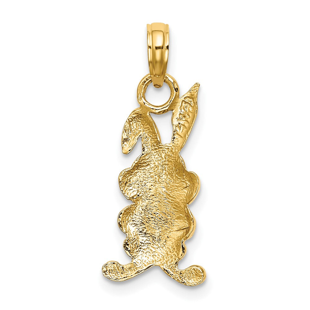 FJC Finejewelers 10 kt Yellow Gold Rabbit Charm 23 x 10 mm