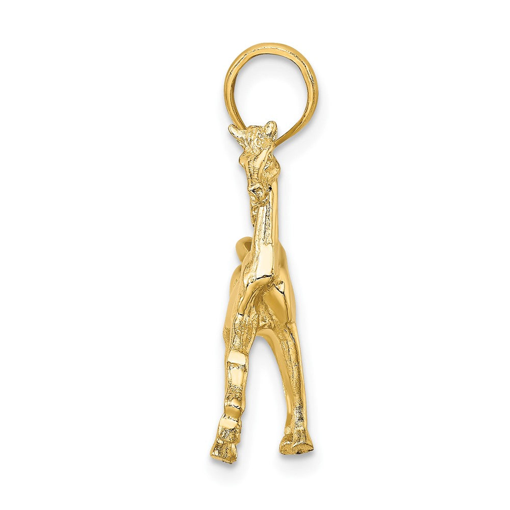 FJC Finejewelers 10 kt Yellow Gold 3-D Horse Charm 25 x 21 mm