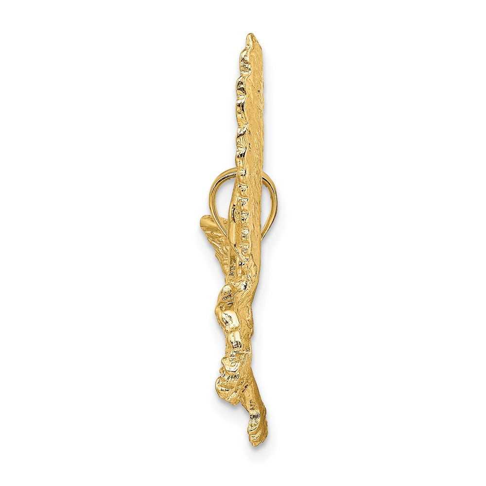FJC Finejewelers 10 kt Yellow Gold Eagle with Beak Touching Claws Charm 31 x 34 mm