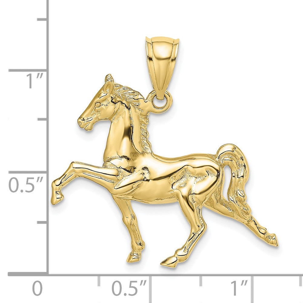 FJC Finejewelers 10 kt Yellow Gold 3-D Tennessee Walking Horse Charm 34 x 30 mm
