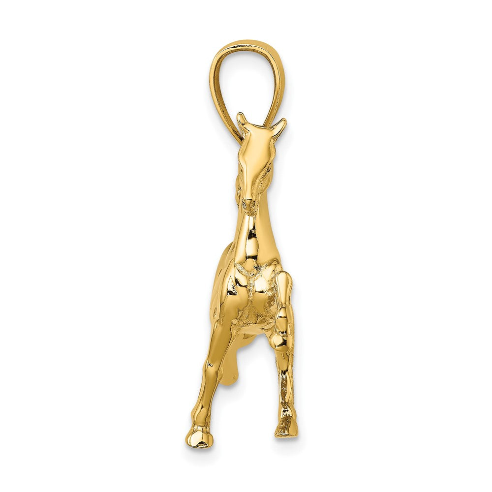 FJC Finejewelers 10 kt Yellow Gold 3-D Tennessee Walking Horse Charm 34 x 30 mm