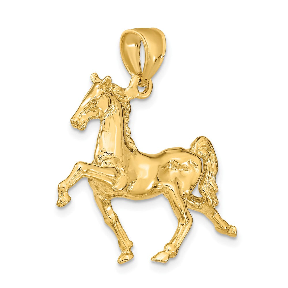 FJC Finejewelers 10 kt Yellow Gold 3-D Tennessee Walking Horse Charm 34 x 30 mm