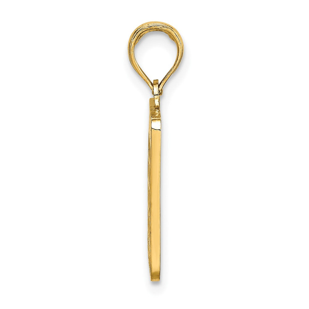FJC Finejewelers 10 kt Yellow Gold with Enamel Bingo Card Charm 19 x 13 mm