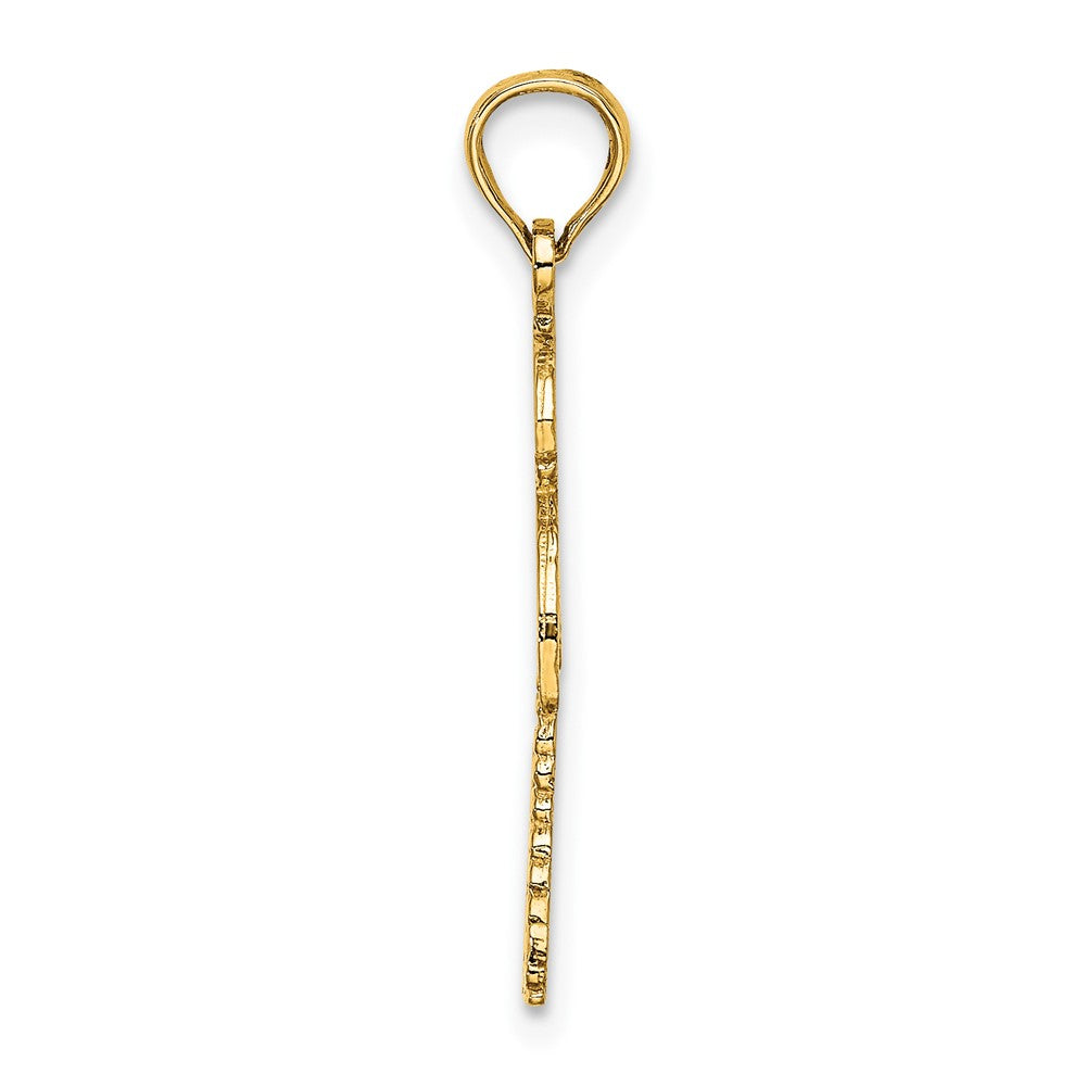 FJC Finejewelers 10 kt Yellow Gold Palm Tree with Cactus Charm 20 x 11 mm