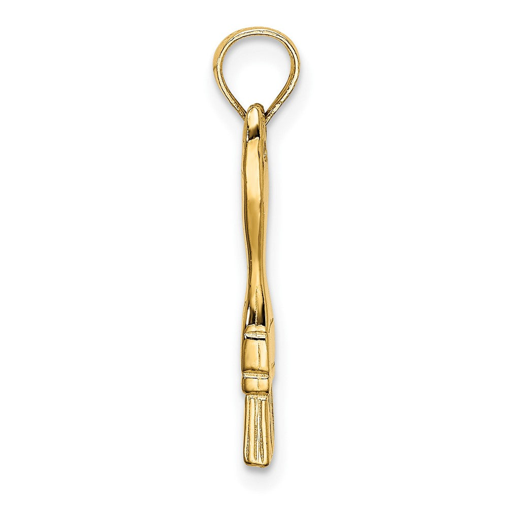 FJC Finejewelers 10 kt Yellow Gold 3-D Paint Brush Charm 20 x 3 mm