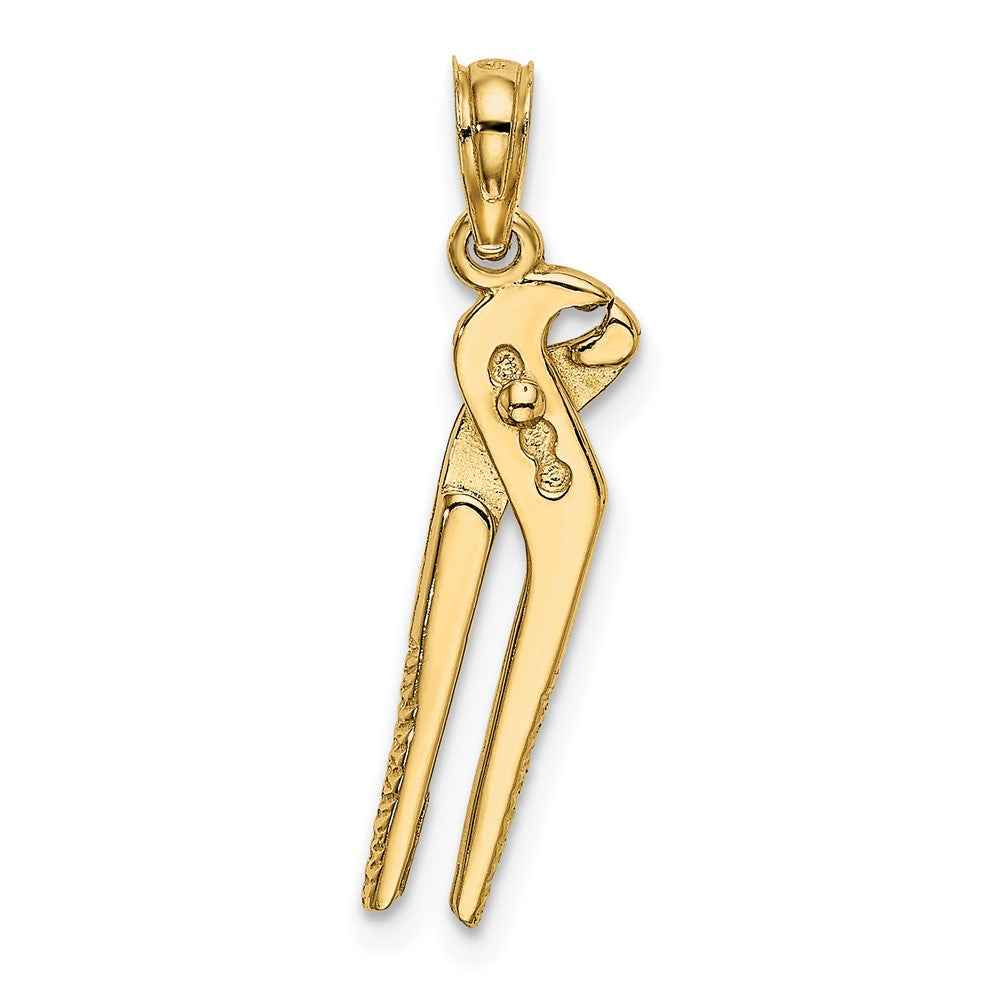 FJC Finejewelers 10 kt Yellow Gold 3-D Moveable Locking Wrench Charm 19 x 5 mm