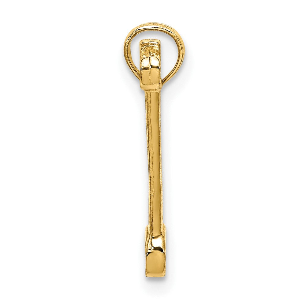 FJC Finejewelers 10 kt Yellow Gold 3-D Double Open-Ended Wrench Charm 16 x 4 mm
