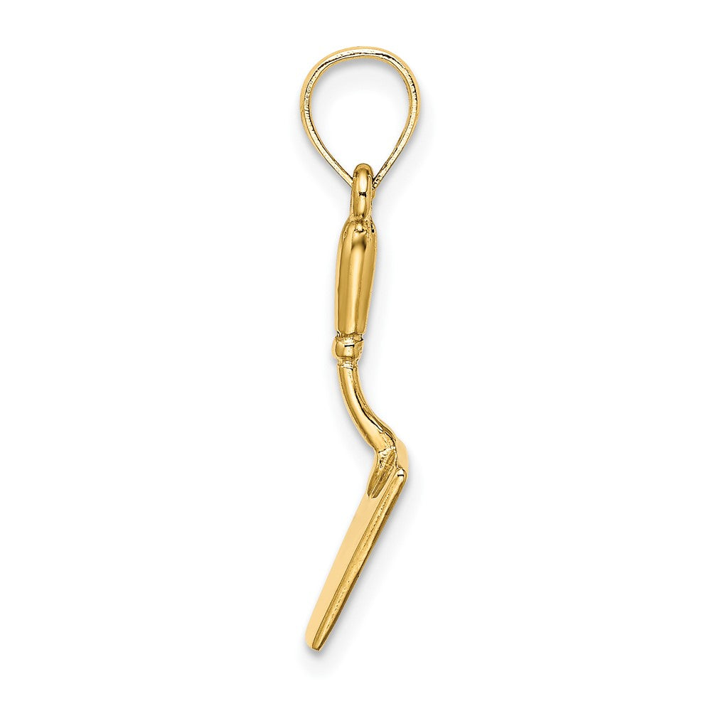 FJC Finejewelers 10 kt Yellow Gold 3-D Concrete Tool Spatula Charm 19 x 7 mm