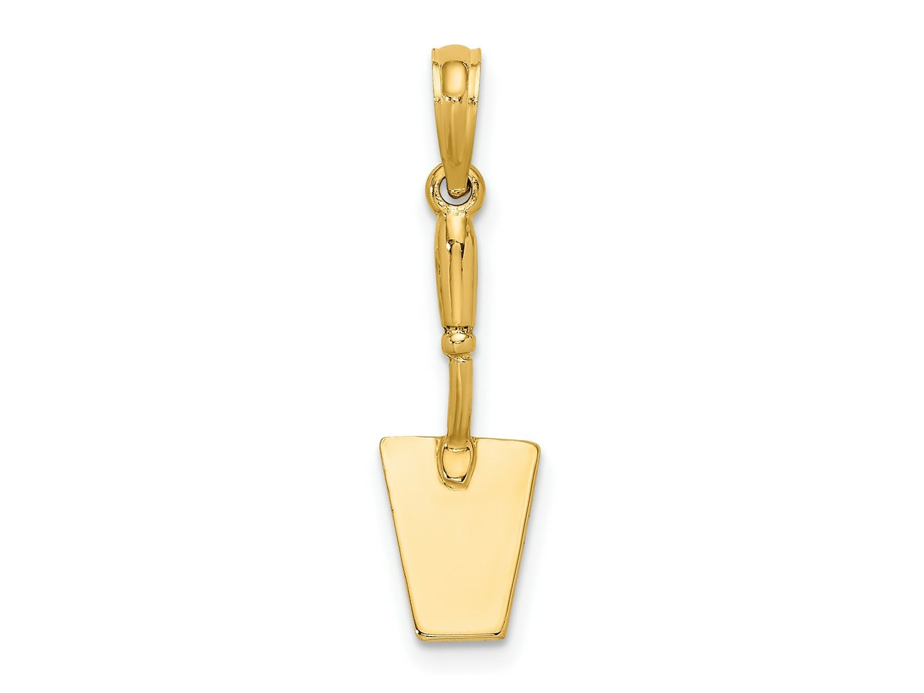 FJC Finejewelers 10 kt Yellow Gold 3-D Concrete Tool Spatula Charm 19 x 7 mm