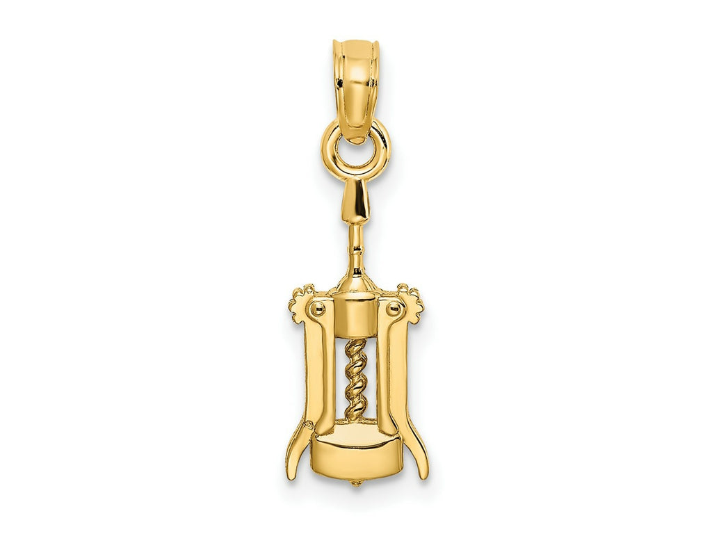 FJC Finejewelers 10 kt Yellow Gold Wine Opener Charm 14 x 6 mm