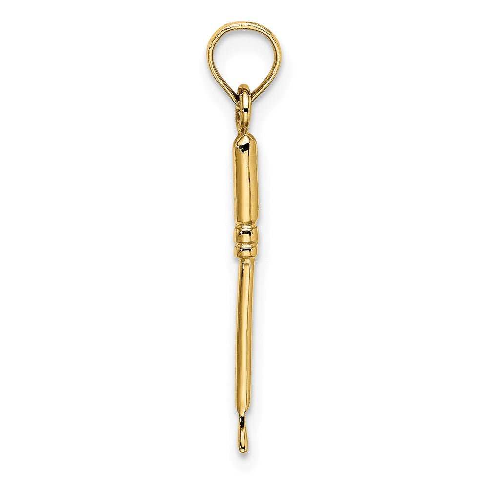 FJC Finejewelers 10 kt Yellow Gold 3-D Weeding Garden Tool Charm 20 x 2 mm