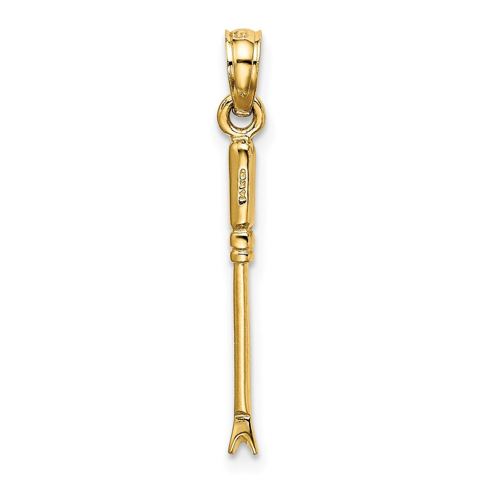 FJC Finejewelers 10 kt Yellow Gold 3-D Weeding Garden Tool Charm 20 x 2 mm